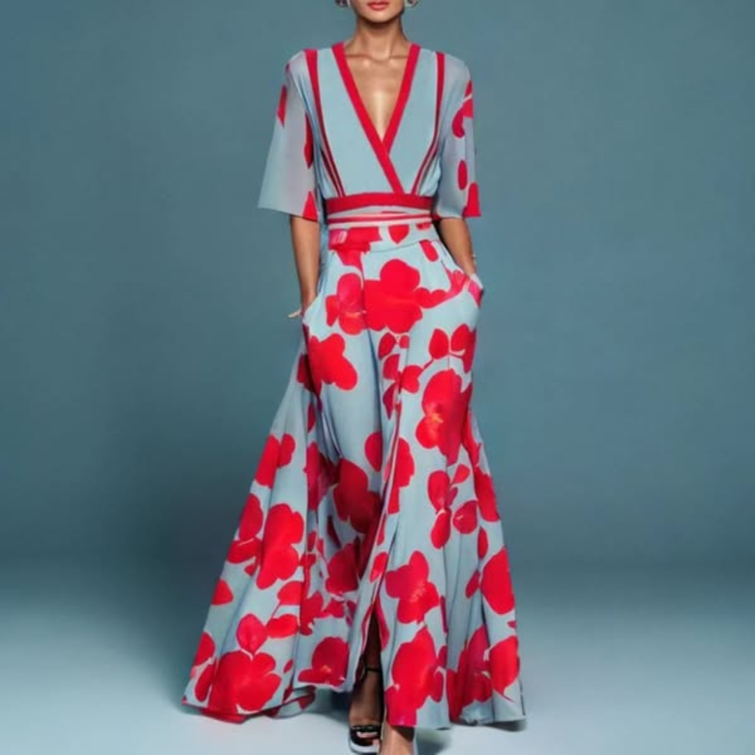 Vestido Cruzado Floral