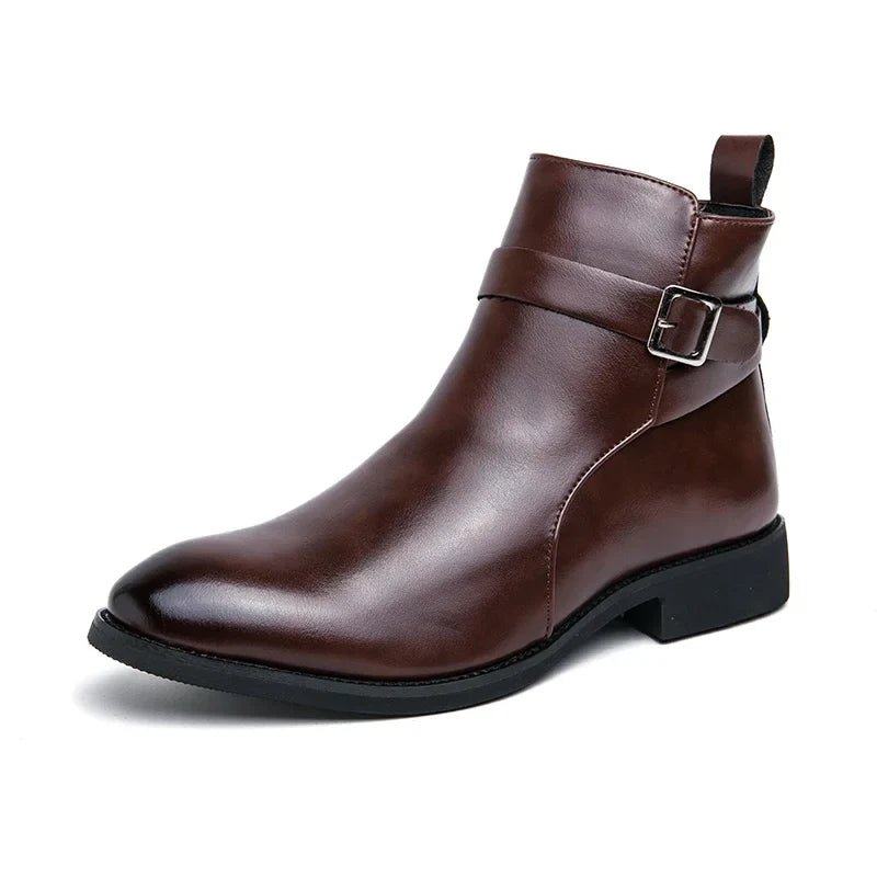 Bottines Zippées à Boucle