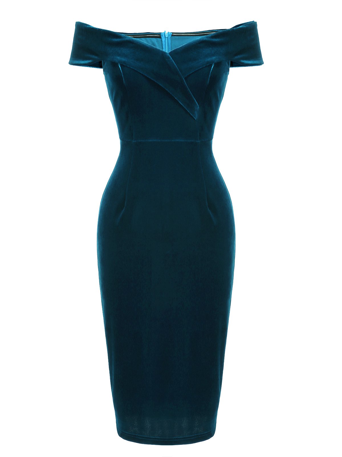 Vestido Ajustado De Terciopelo