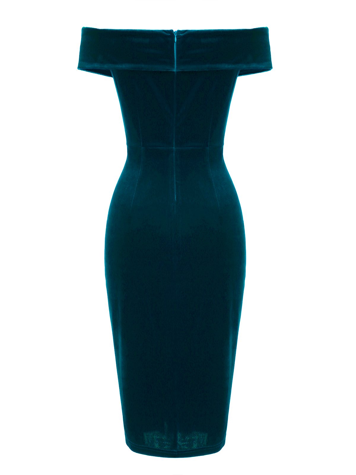 Vestido Ajustado De Terciopelo