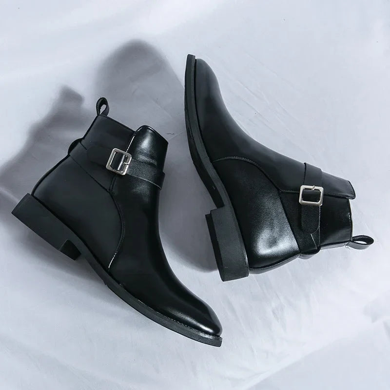 Bottines Zippées à Boucle
