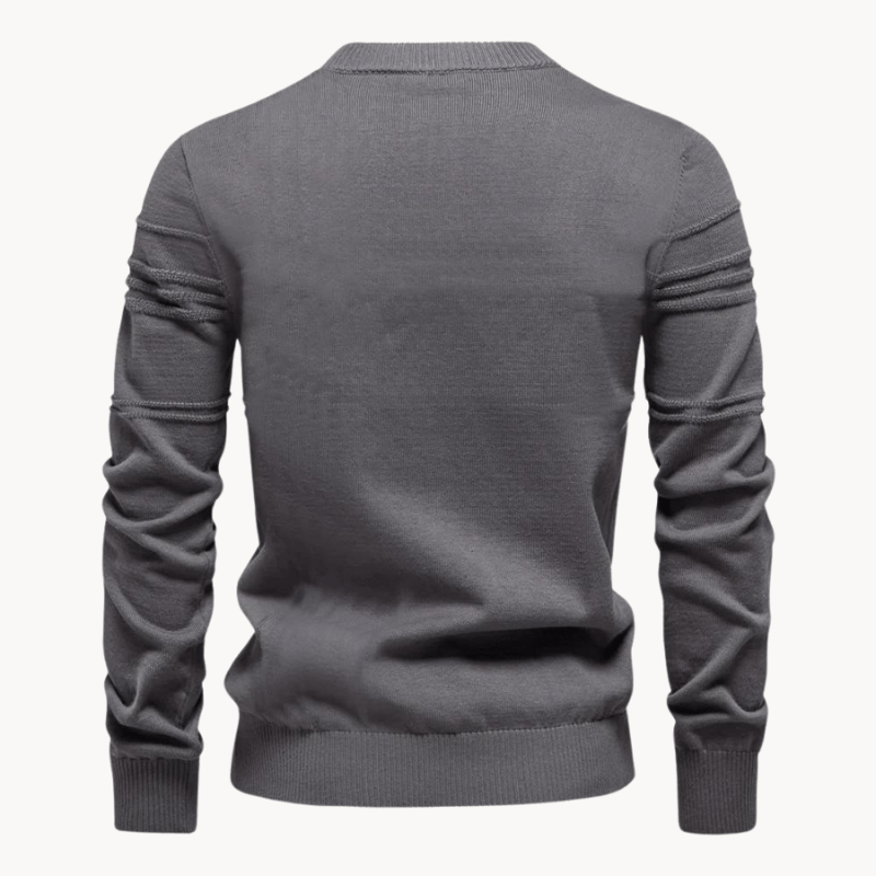 Elegante Jersey Con Diseño De Cuadros