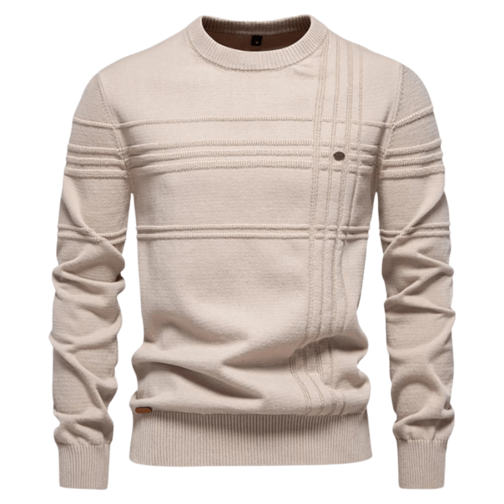 Elegante Jersey Con Diseño De Cuadros