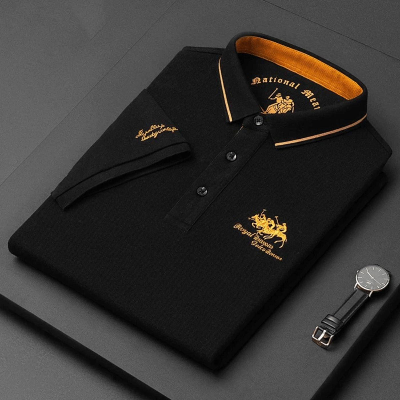Polo Col Contrasté