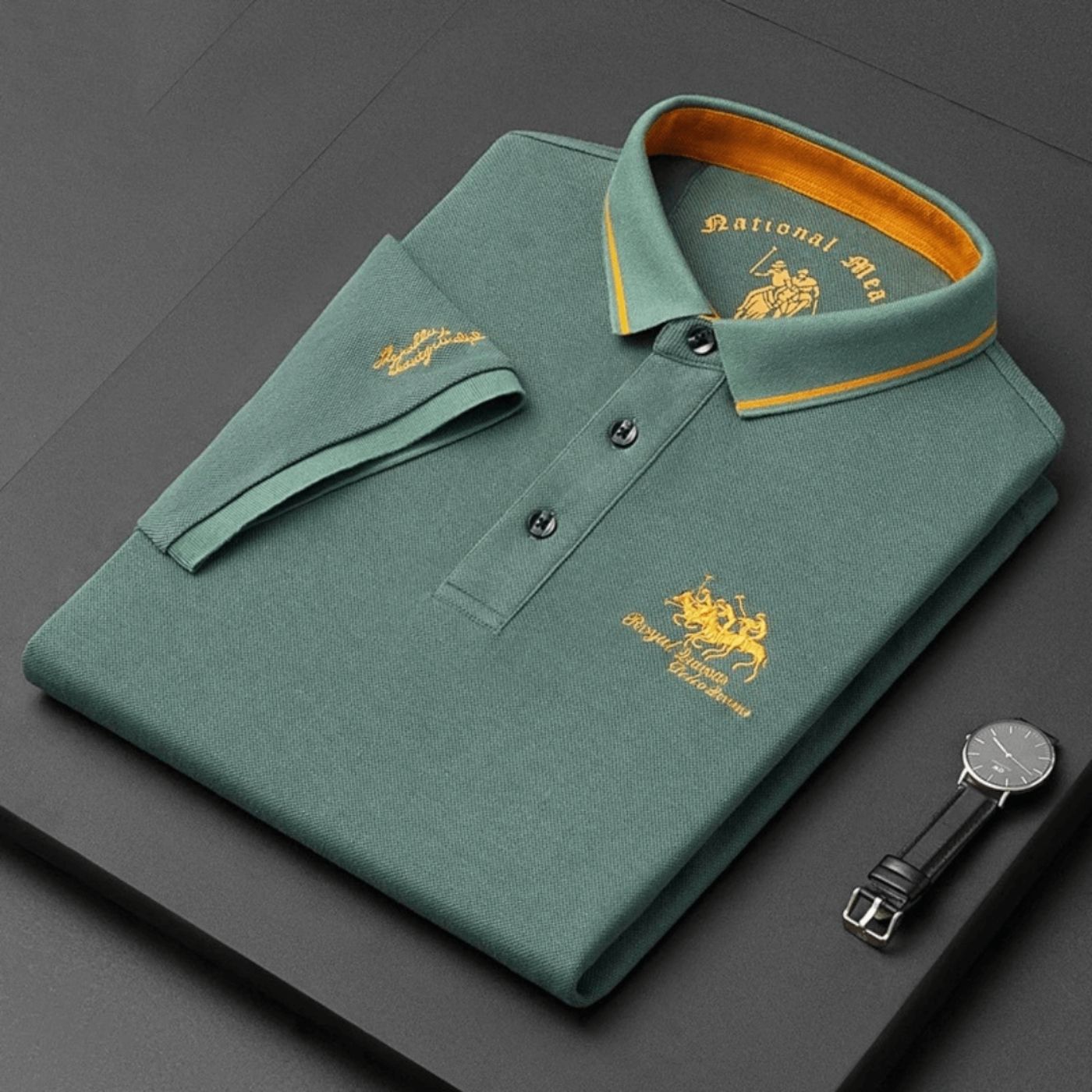 Polo Col Contrasté