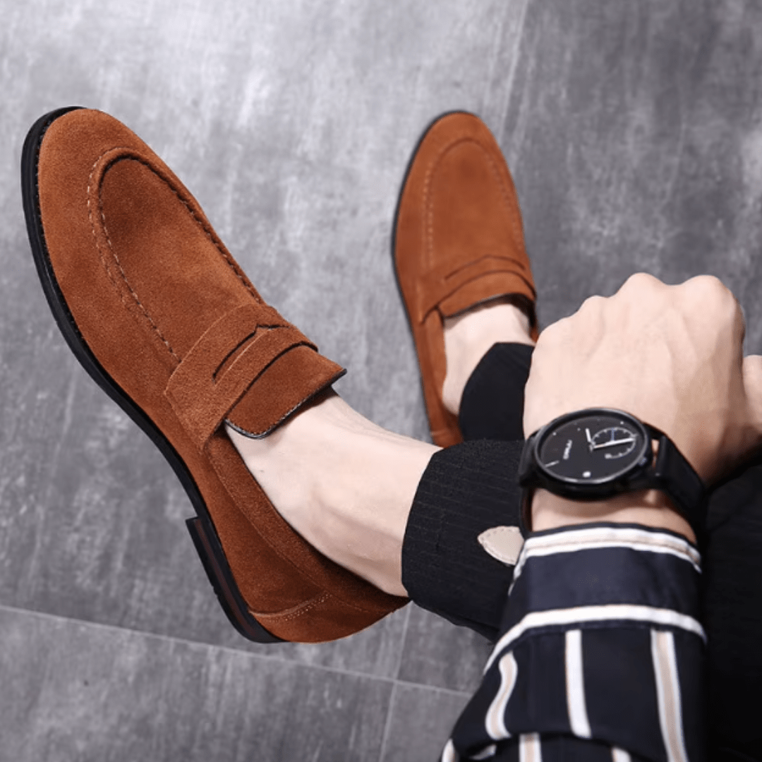 Mocassins Penny en Daim