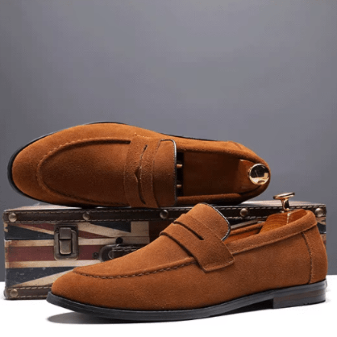Mocassins Penny en Daim