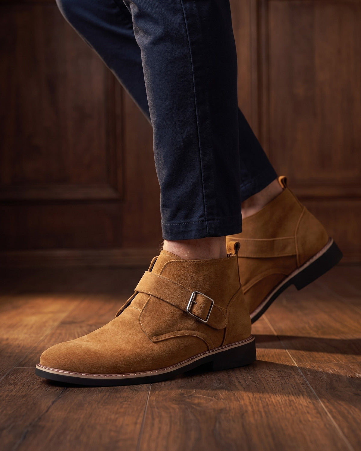 Bottines en Daim à Boucle