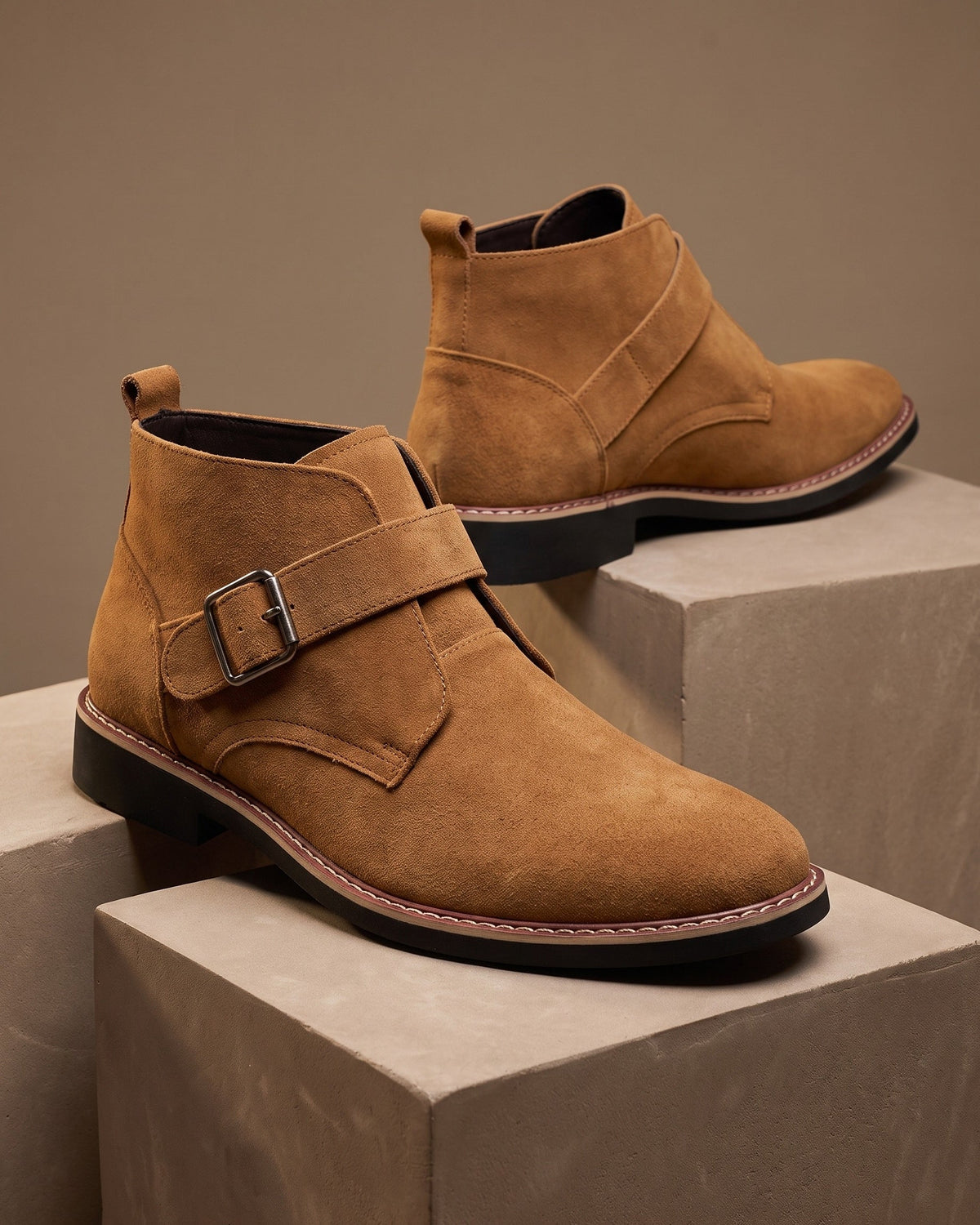 Bottines en Daim à Boucle