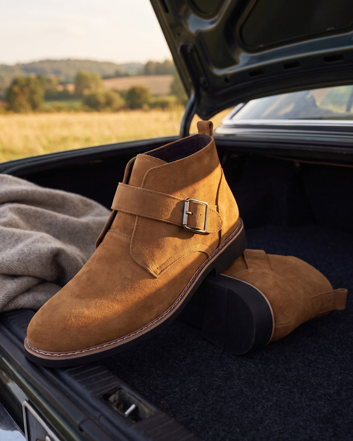 Bottines en Daim à Boucle