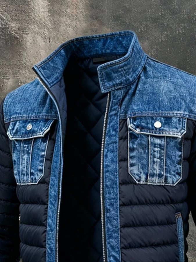 Chaqueta de Denim Acolchada