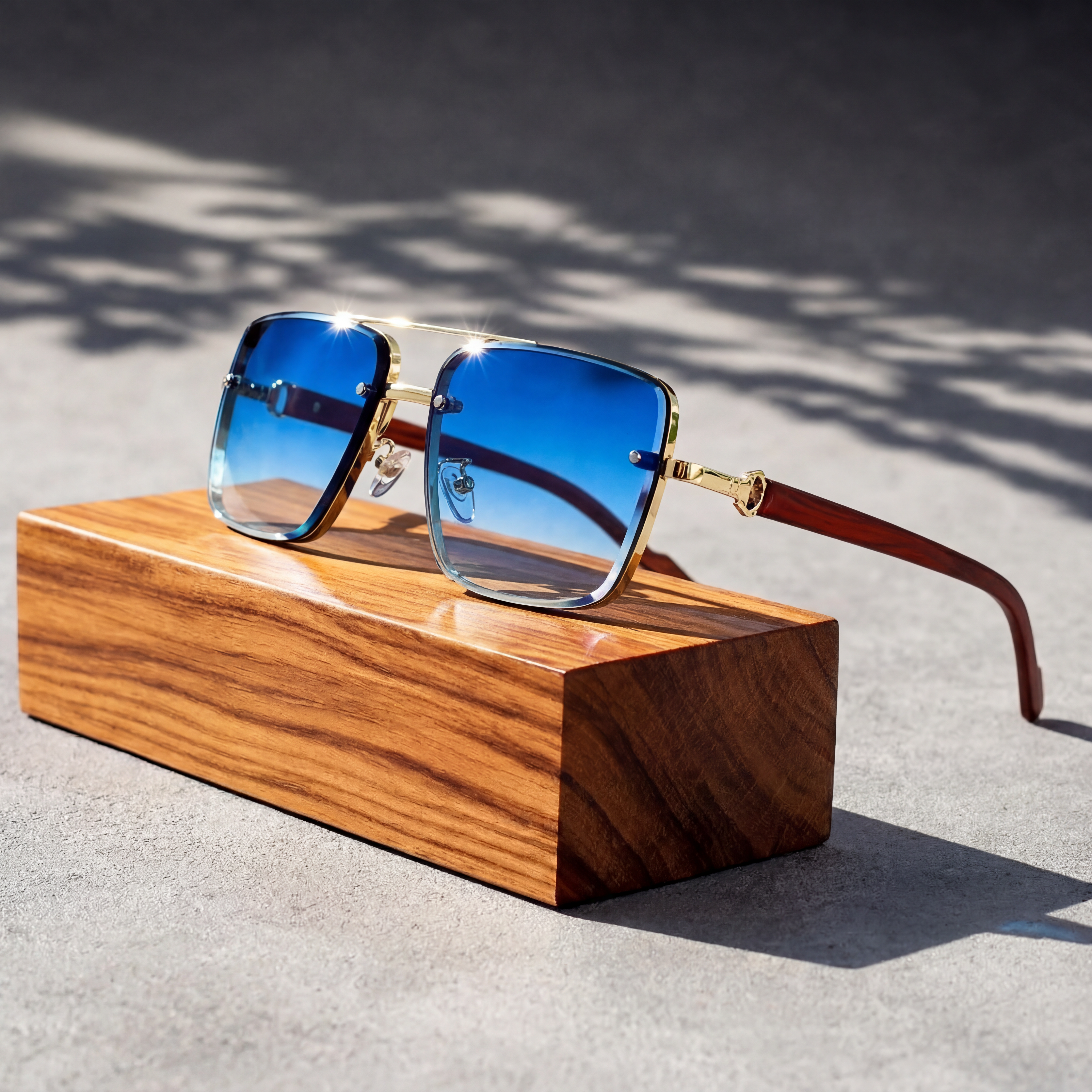 Lunettes de Soleil Branches Bois