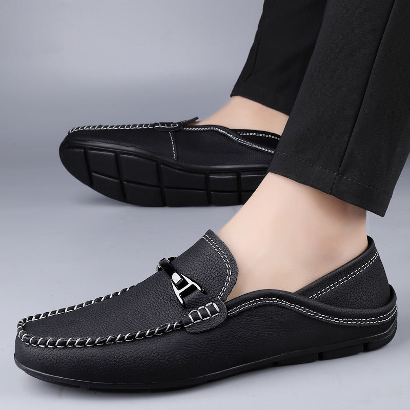 Mocassins Surpiqûres Contrastées