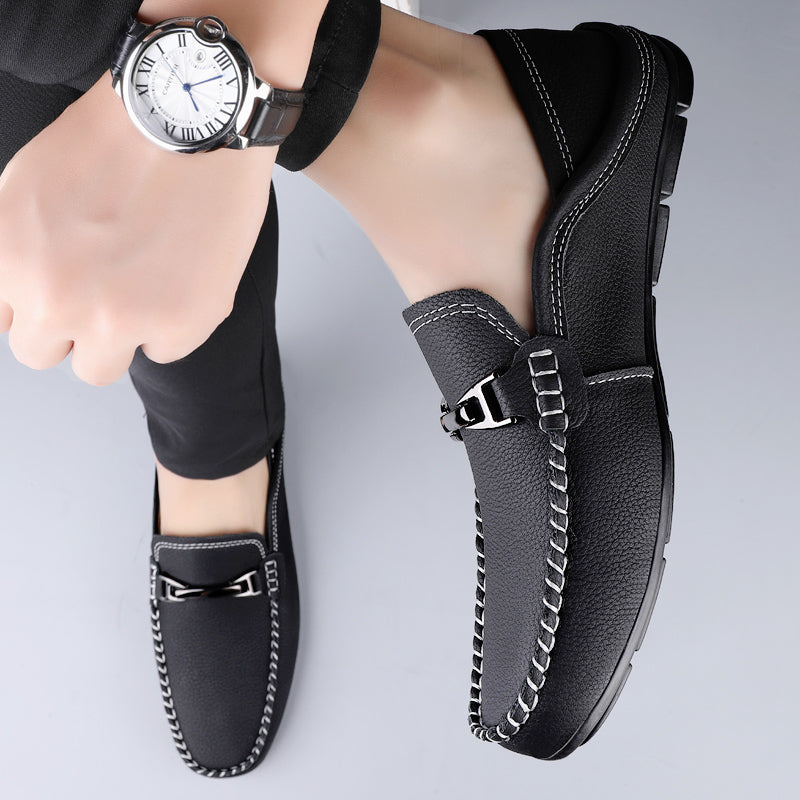 Mocassins Surpiqûres Contrastées