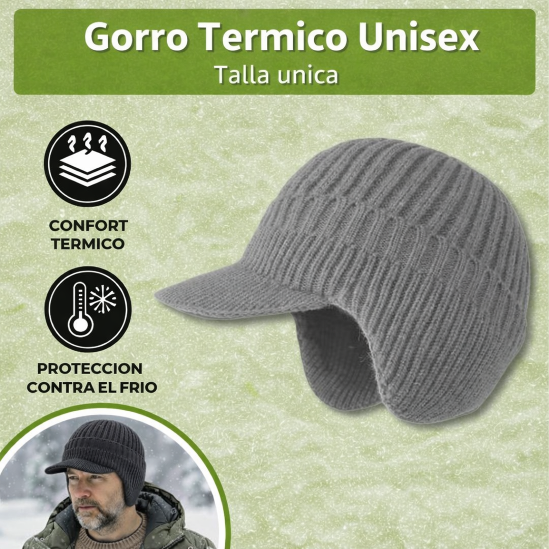 Gorro de Invierno Unisex con Protección para las Orejas