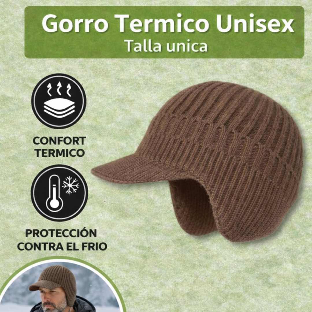 Gorro de Invierno Unisex con Protección para las Orejas