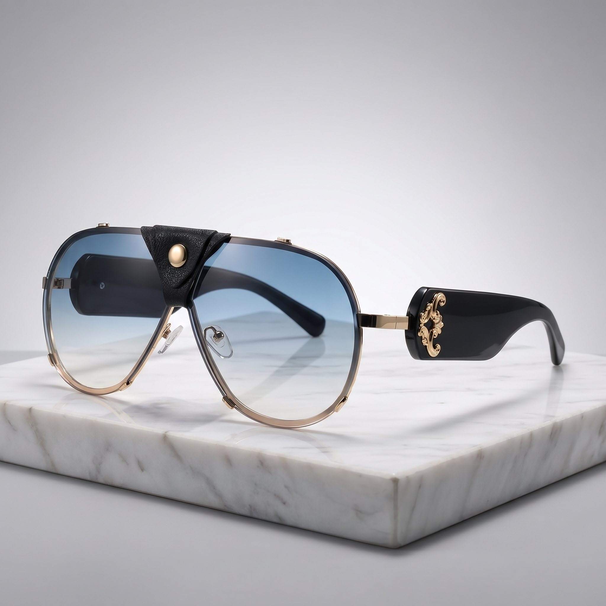 Lunettes de Soleil Aviateur Cache-Nez