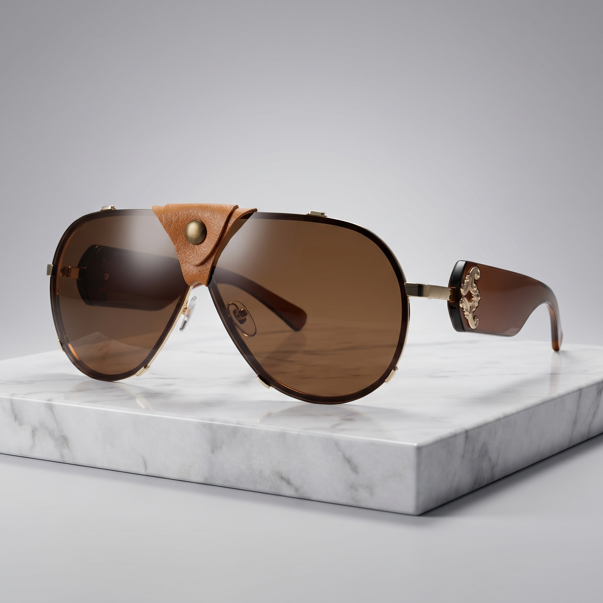 Lunettes de Soleil Aviateur Cache-Nez