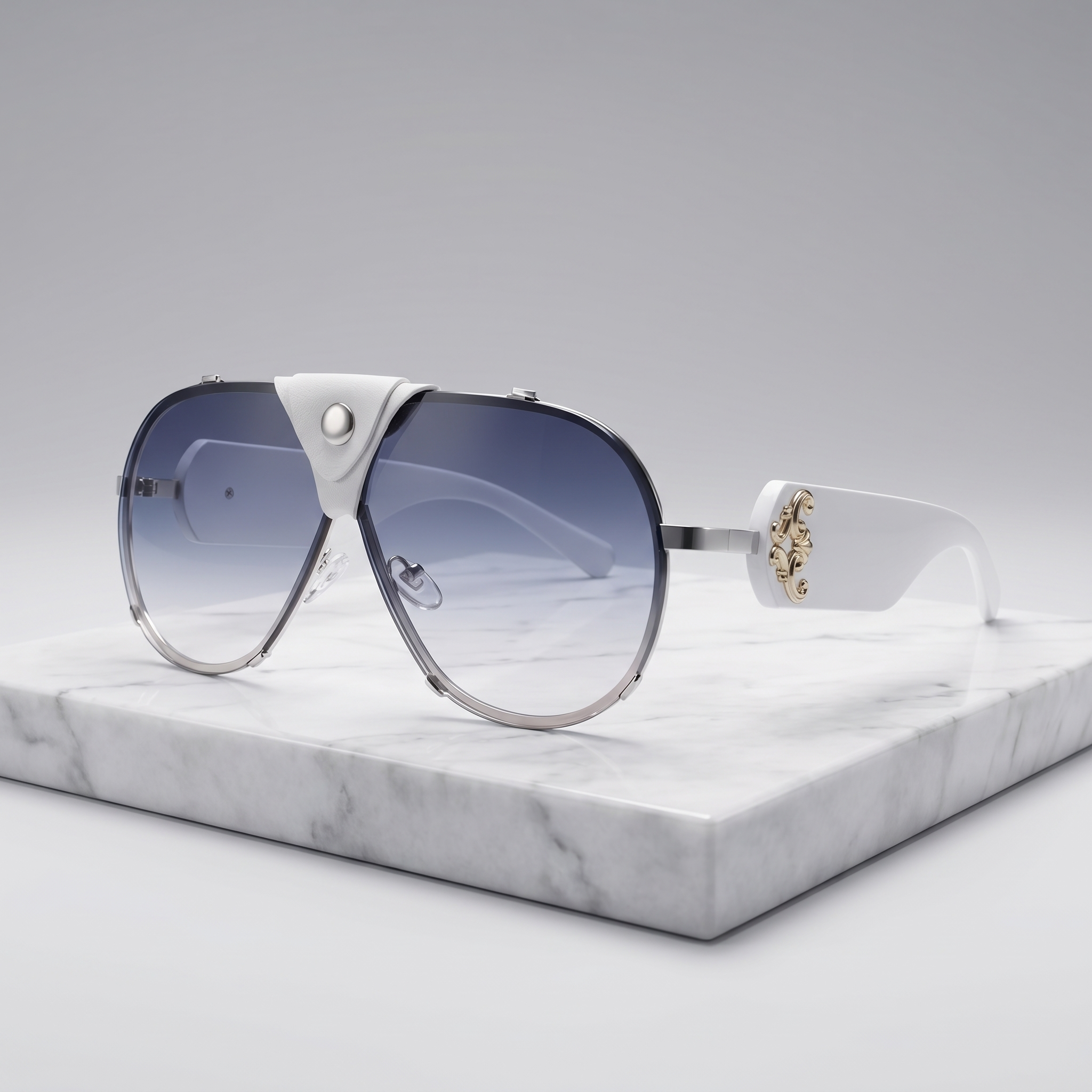 Lunettes de Soleil Aviateur Cache-Nez