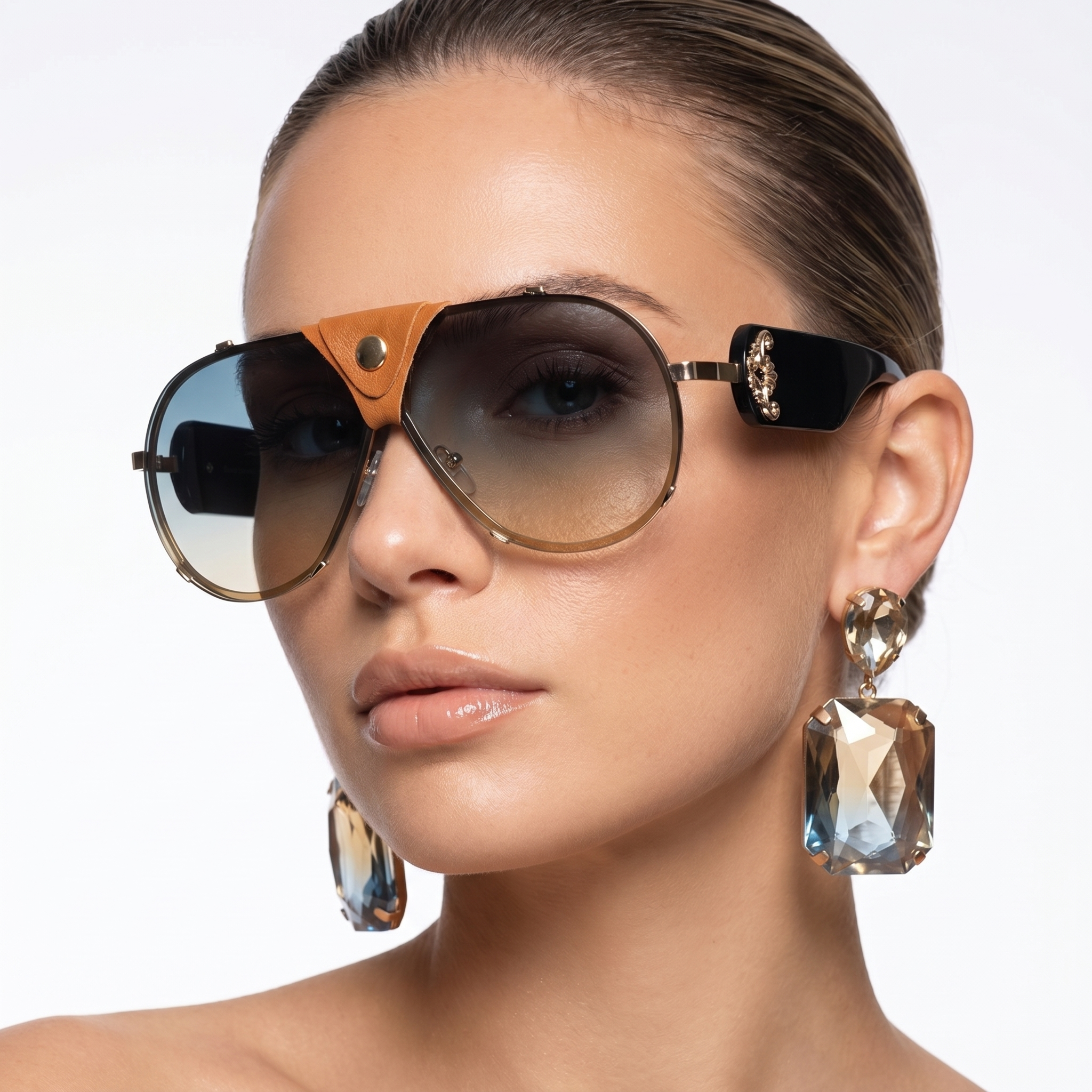 Lunettes de Soleil Aviateur Cache-Nez