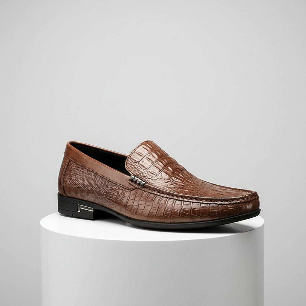 Mocassins Croco Surpiqûre