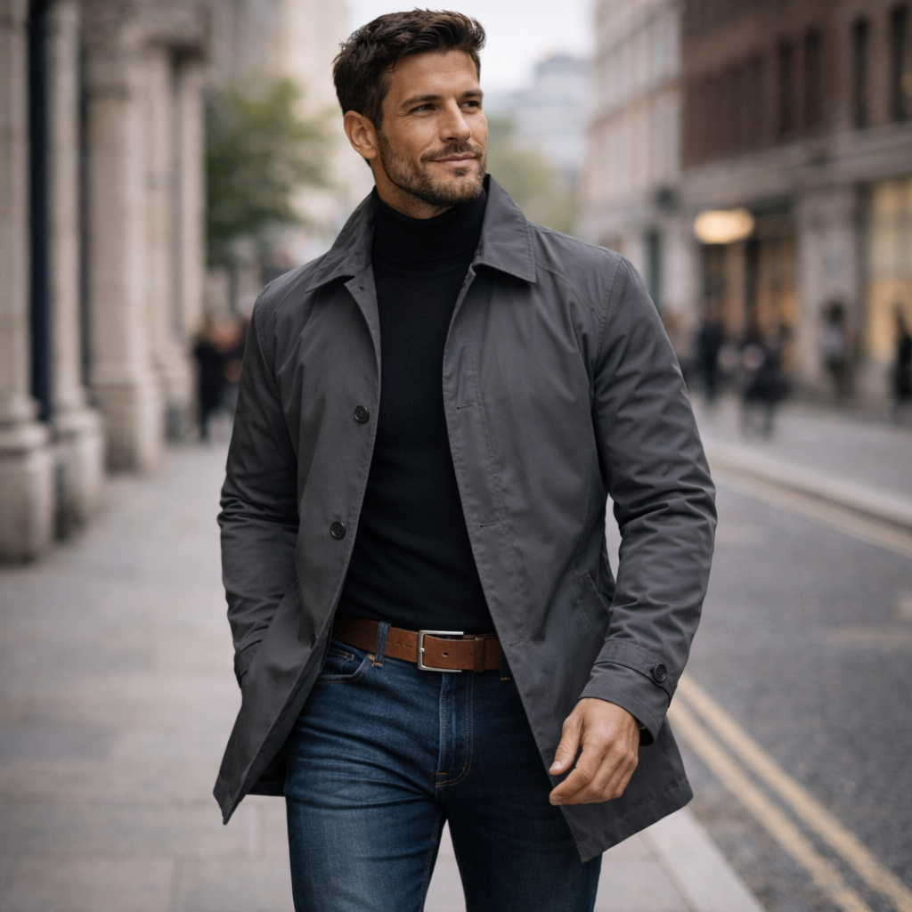 Manteau ajusté à coupe droite