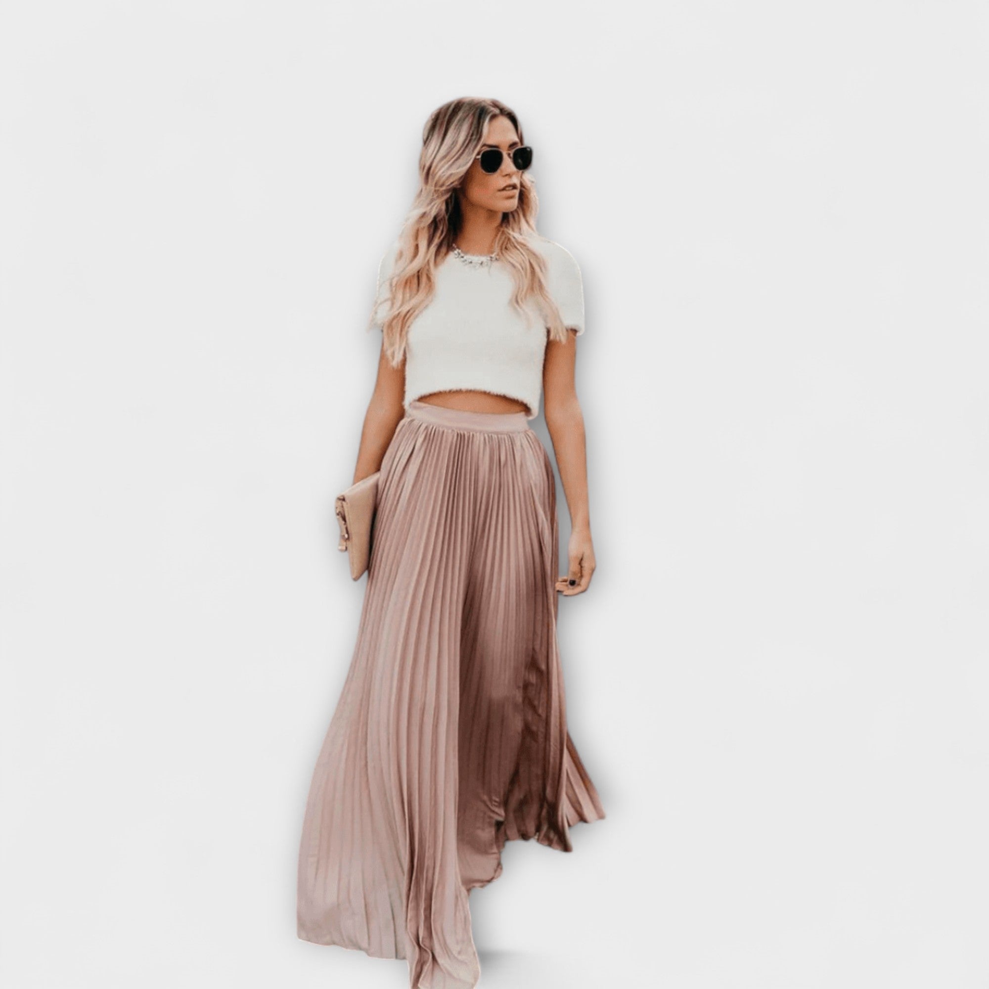 Falda Maxi Plisada