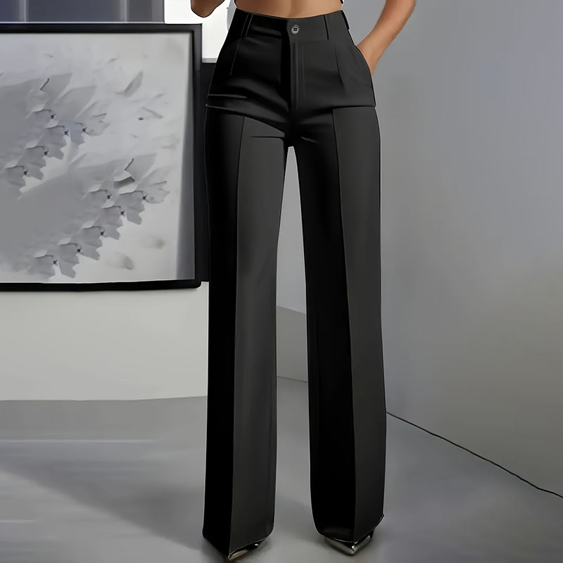 Pantalón De Traje De Cintura Alta