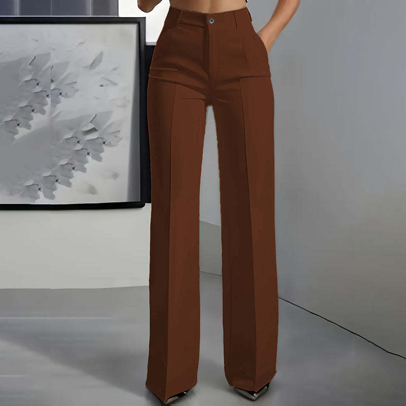 Pantalón De Traje De Cintura Alta