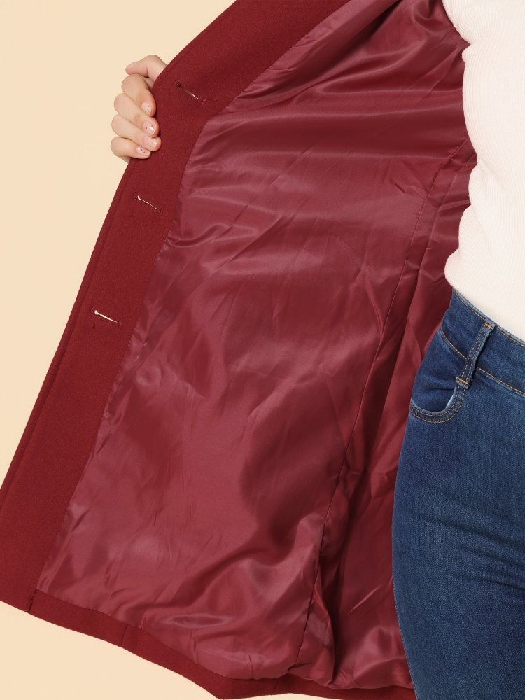 Abrigo De Invierno Con Cierre De Botón