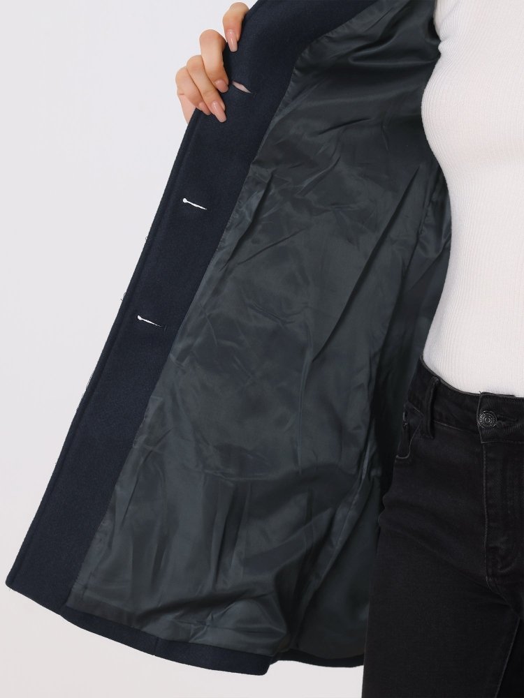 Abrigo De Invierno Con Cierre De Botón